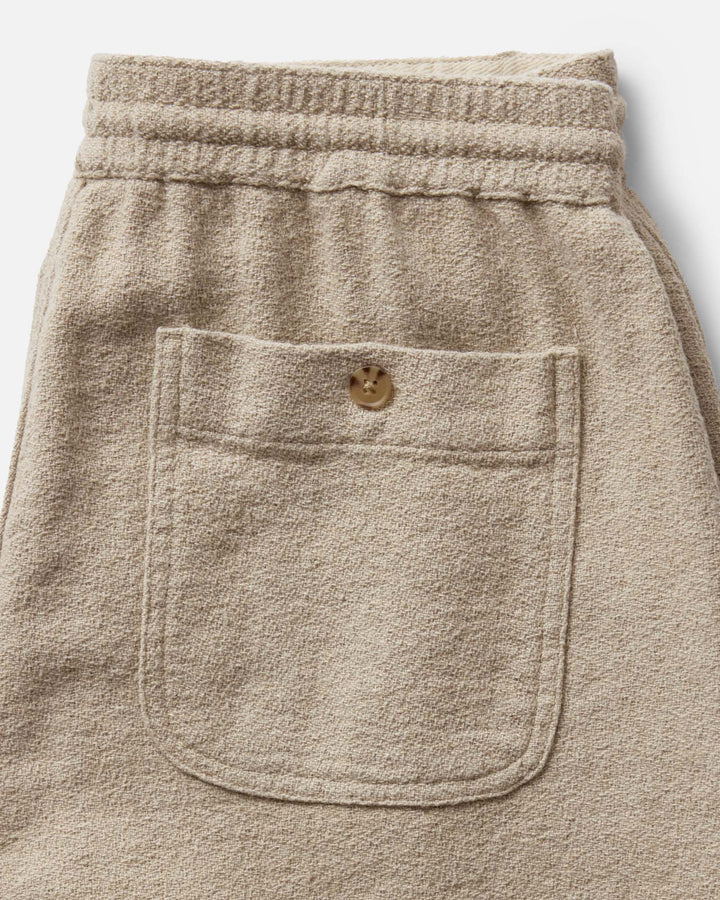 The Apres Short | Heather Oat Crepe - Echo Market