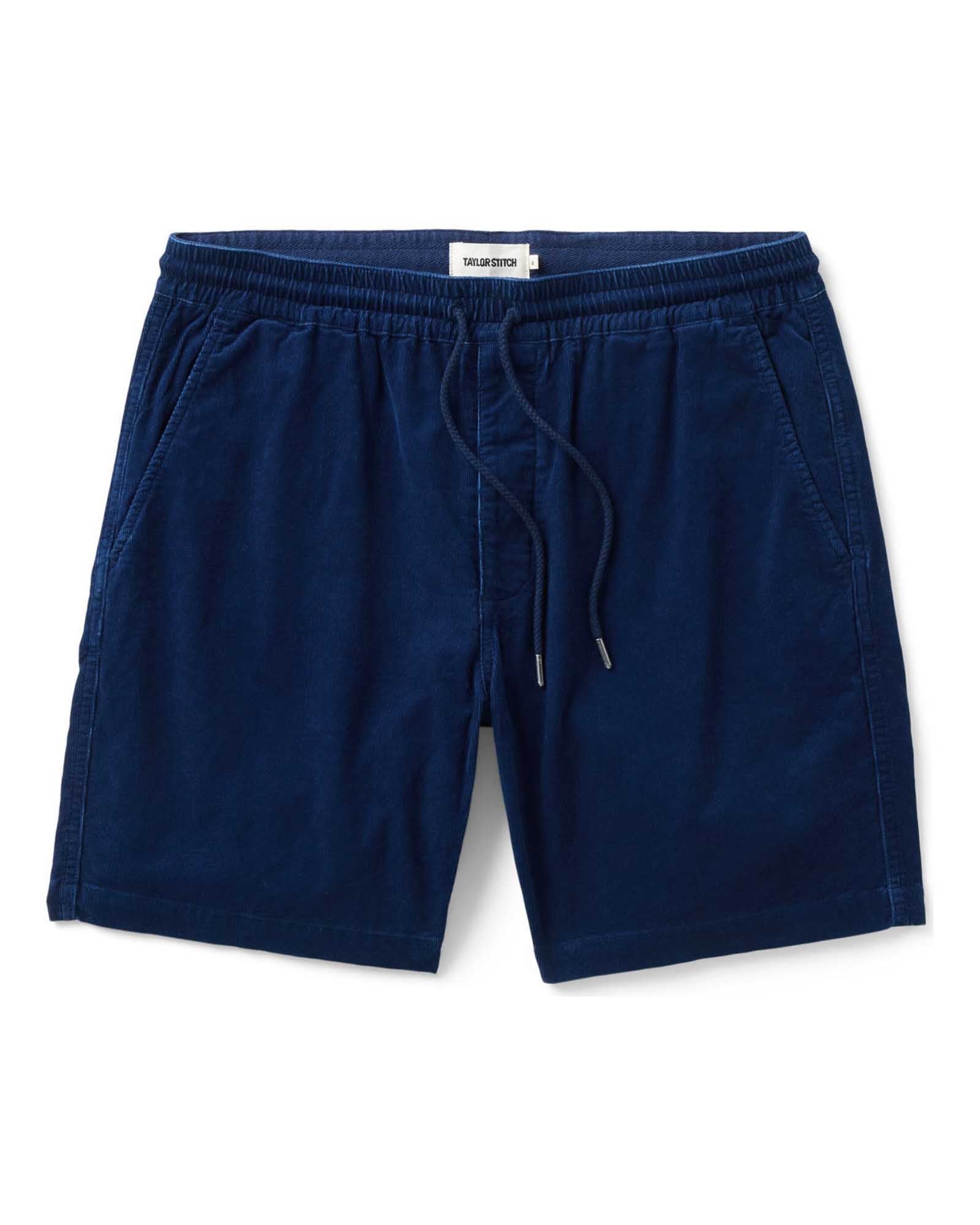 The Apres Short | Rinsed Indigo Pincord - Echo Market