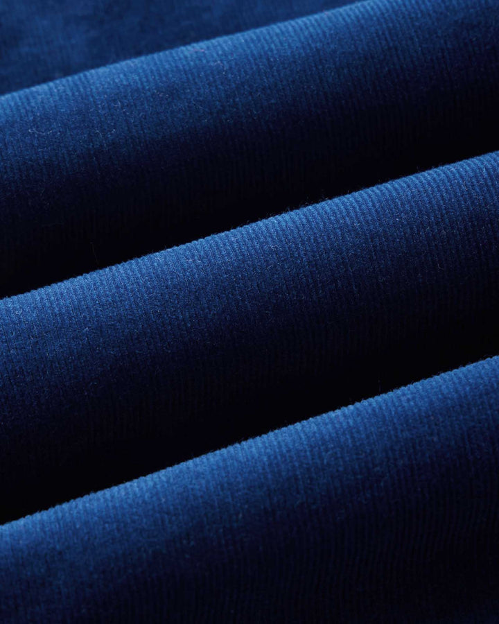 The Apres Short | Rinsed Indigo Pincord - Echo Market