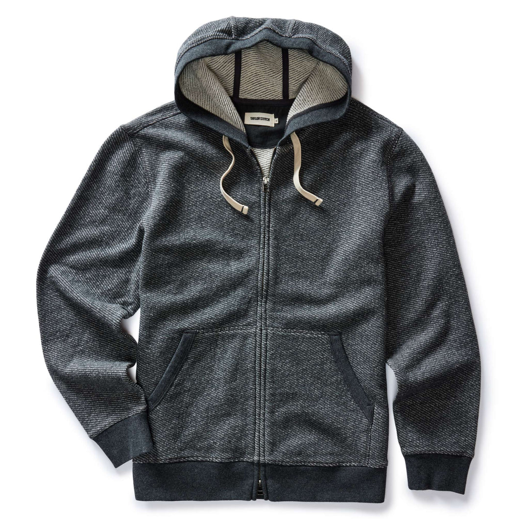 The Après Zip Hoodie in Graphite French Terry Twill - Echo Market