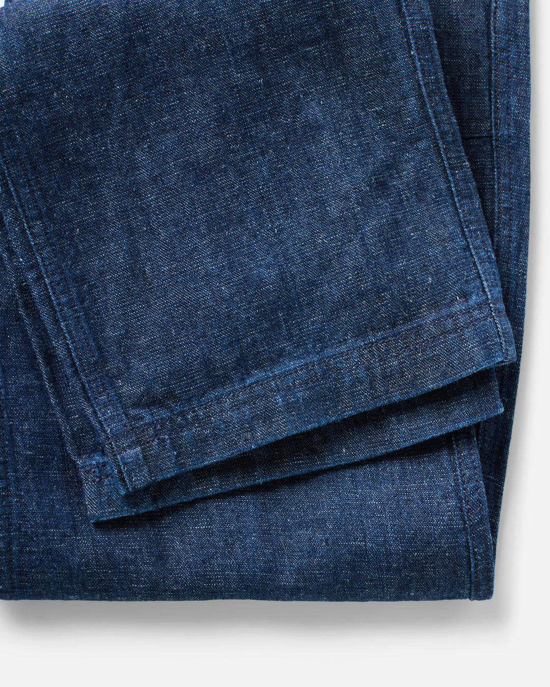 Close up of Taylor Stitch Breakwater pants bottom hem.