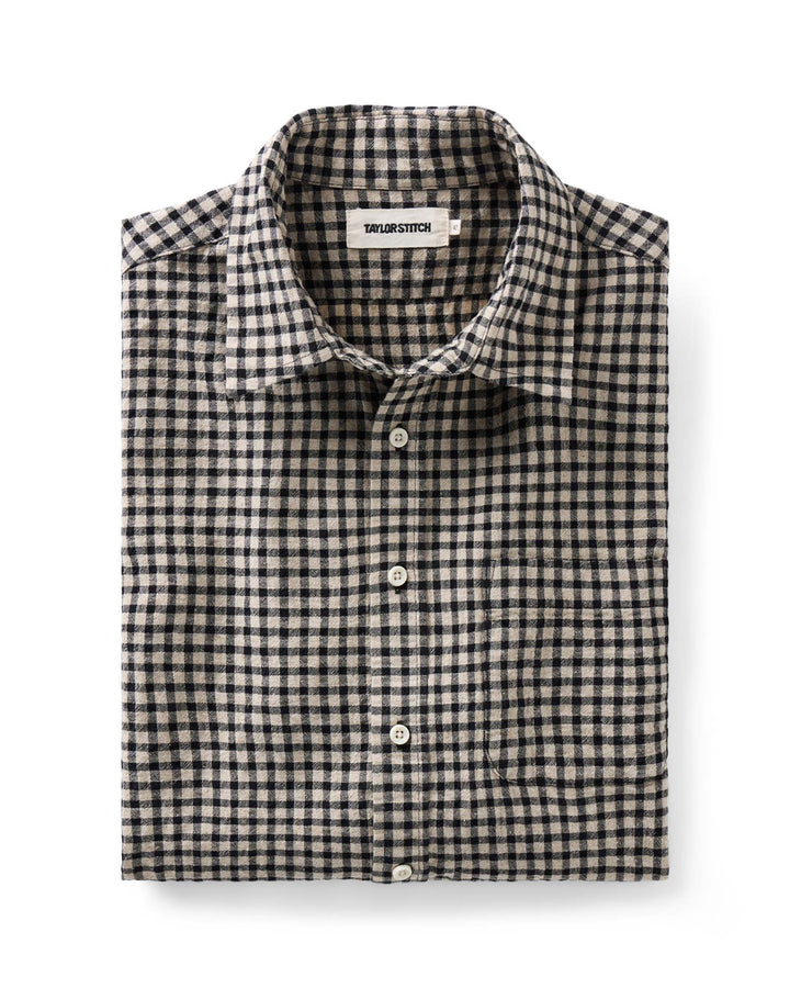 The California Shirt in Breaker Gingham is displayed on a clean white background. The brand name &