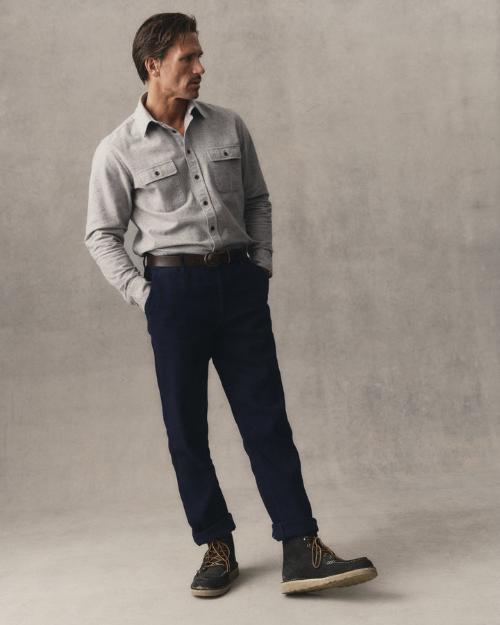 The Camden Pant | Rinsed Indigo Sashiko - Echo Market