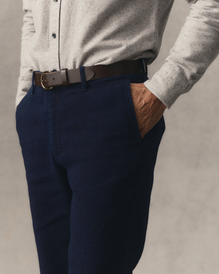The Camden Pant | Rinsed Indigo Sashiko - Echo Market