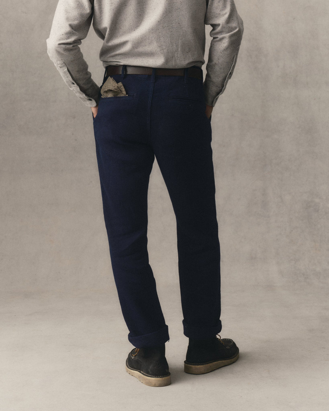 The Camden Pant | Rinsed Indigo Sashiko - Echo Market