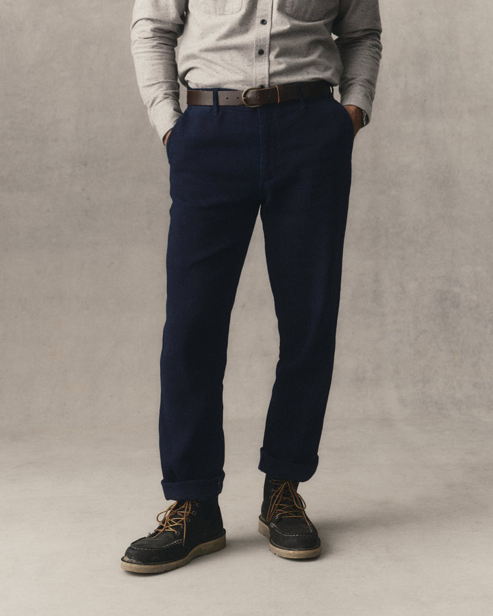 The Camden Pant | Rinsed Indigo Sashiko - Echo Market