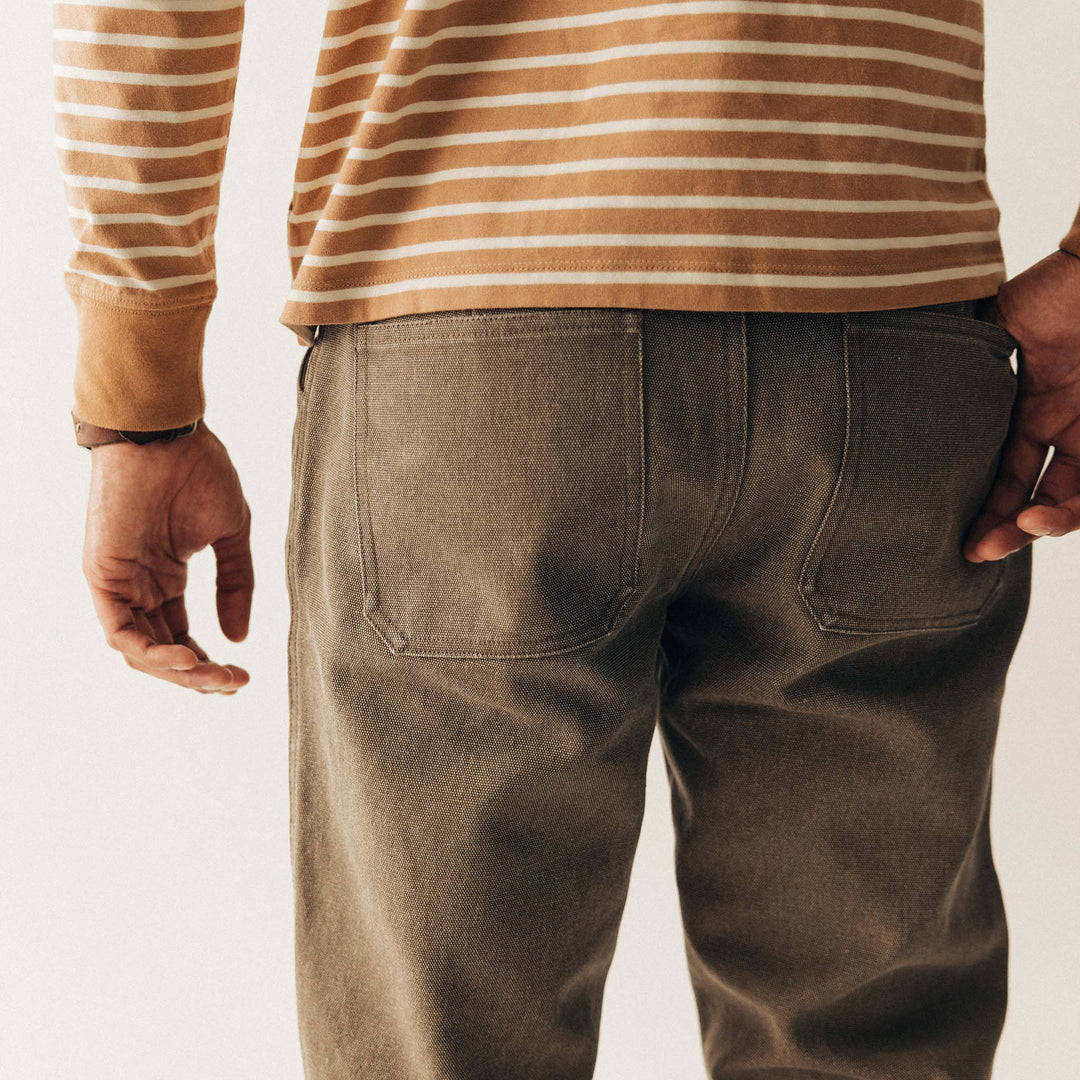 The Camp Pant in Stone Chipped Canvas - Echo Market