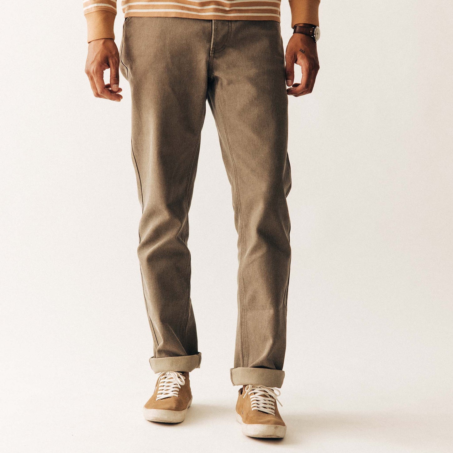 The Camp Pant in Stone Chipped Canvas - Echo Market