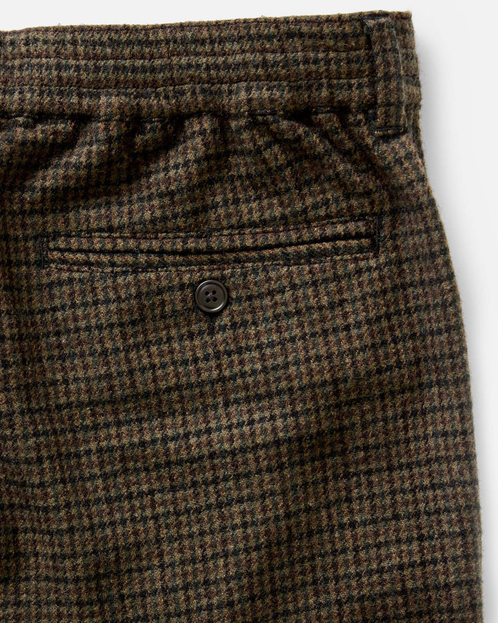The Carmel Pant | Timber Guncheck Italian Wool - Echo Market