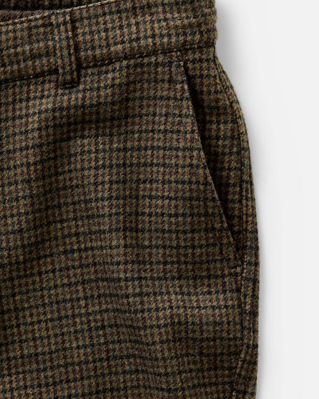 The Carmel Pant | Timber Guncheck Italian Wool - Echo Market