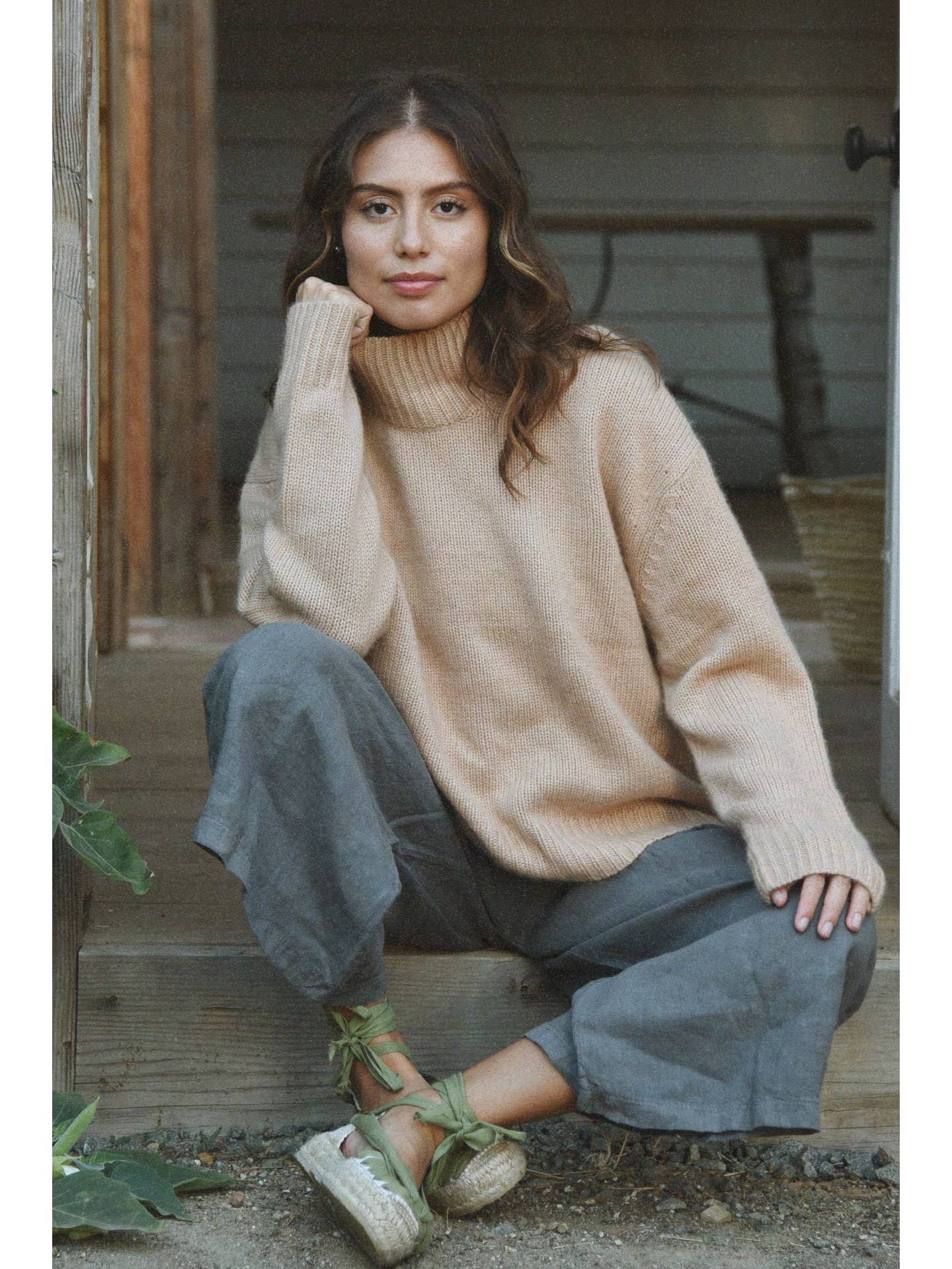 The Cashmere Carmel Sweater - Echo Market