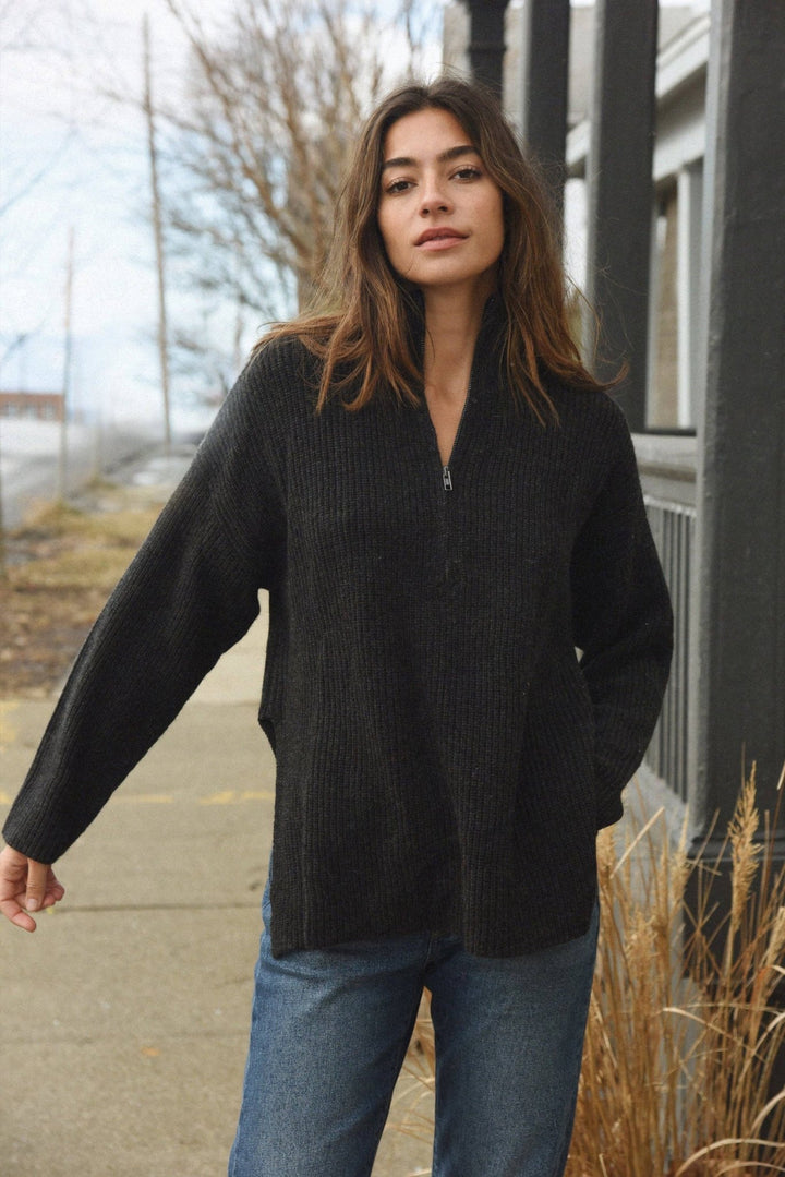The Cashmere Cozy Half Zip Sweater - Echo Market