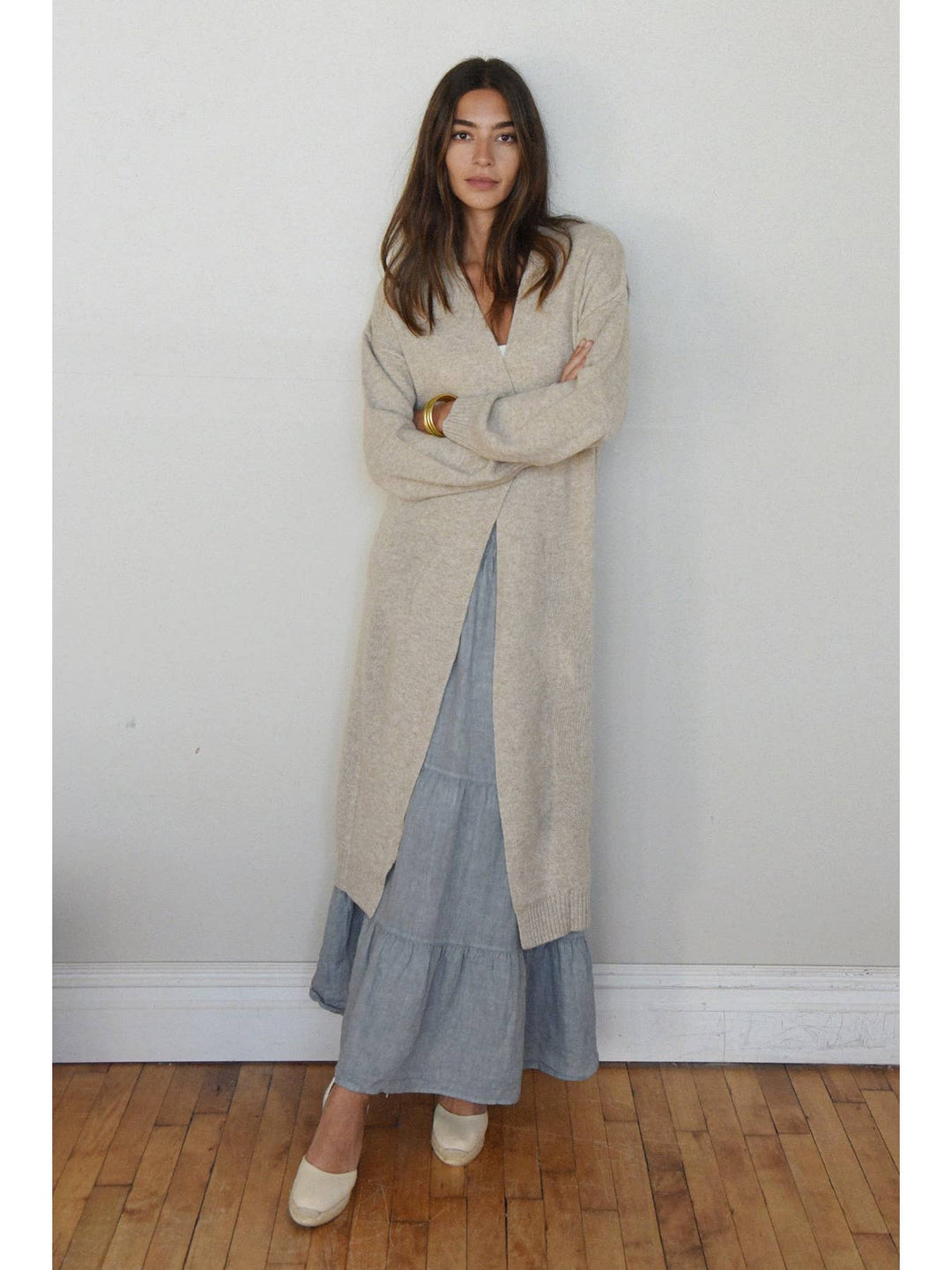 The Cashmere Marlow Long Cardigan - Echo Market