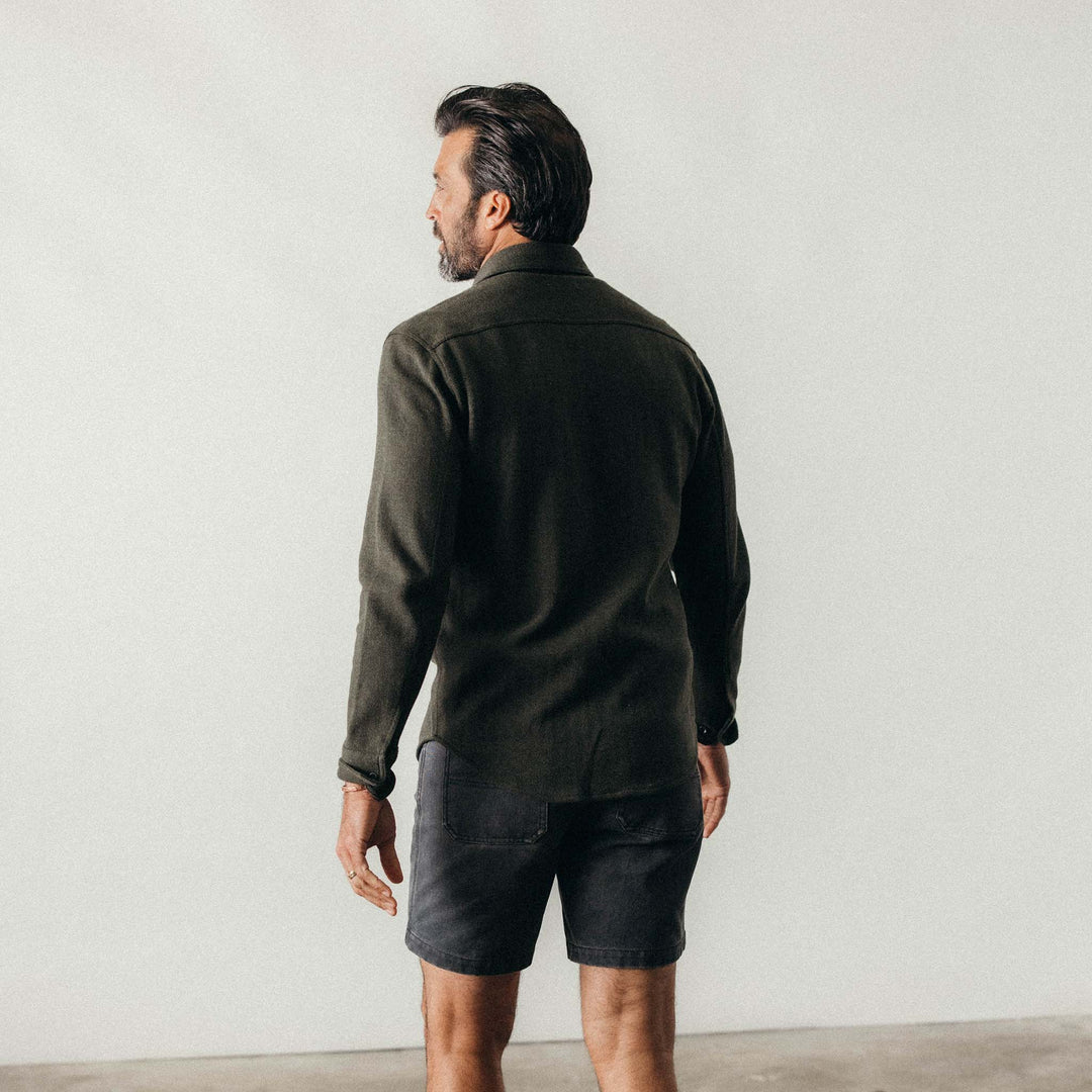 The Coastline Knit Shirt | Heather Army - Echo Market