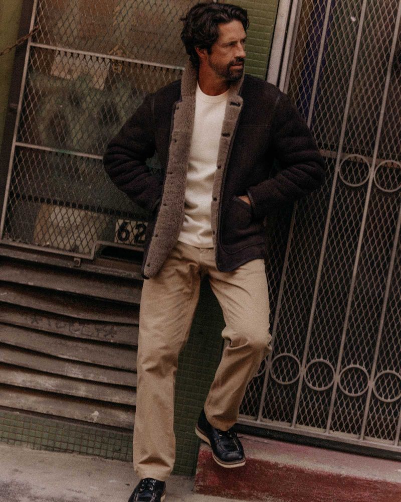 The Coleman Jacket | Dark Chocolate Shearling Suede - Echo Market