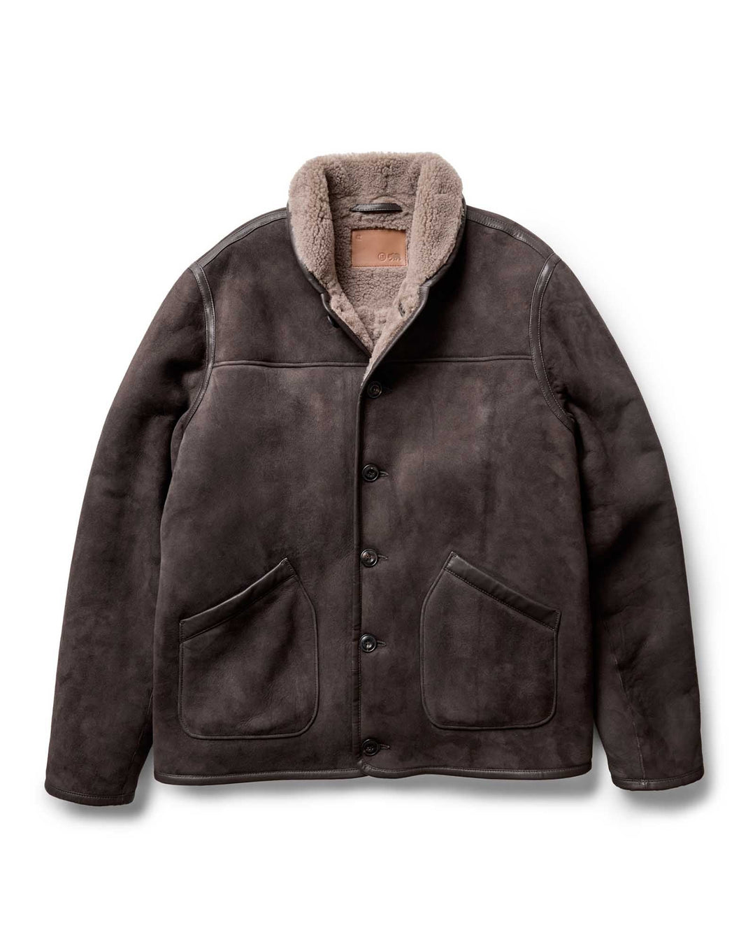 The Coleman Jacket | Dark Chocolate Shearling Suede - Echo Market