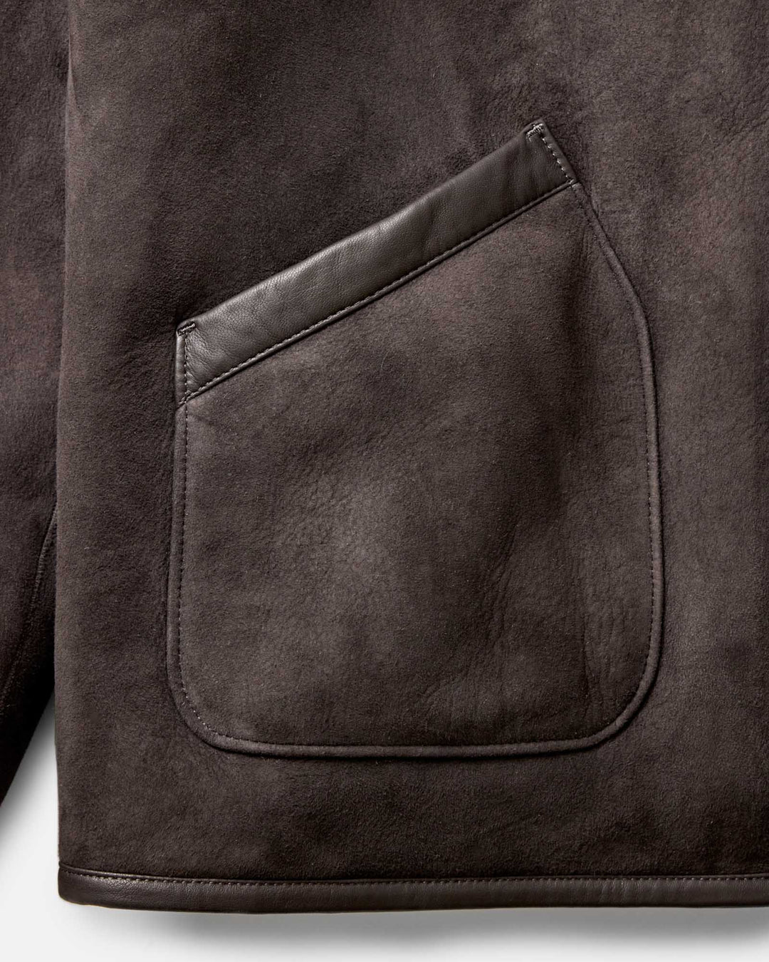 The Coleman Jacket | Dark Chocolate Shearling Suede - Echo Market