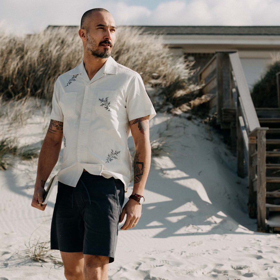 The Conrad Shirt | Seaside Embroidery - Echo Market