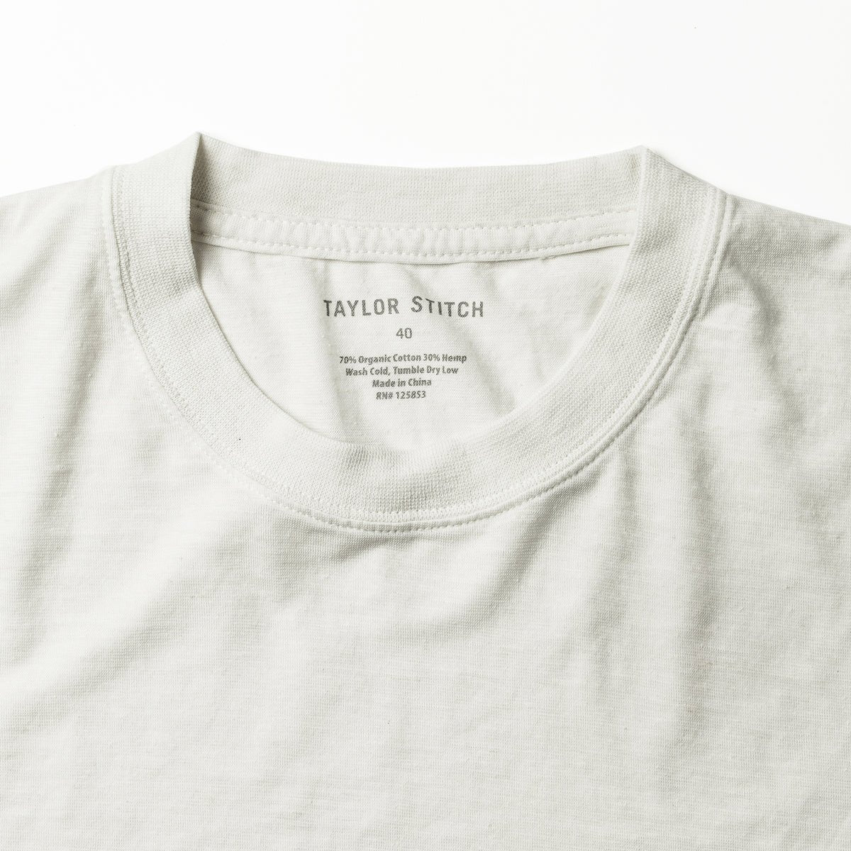 The Cotton Hemp Tee in Natural - Echo Market