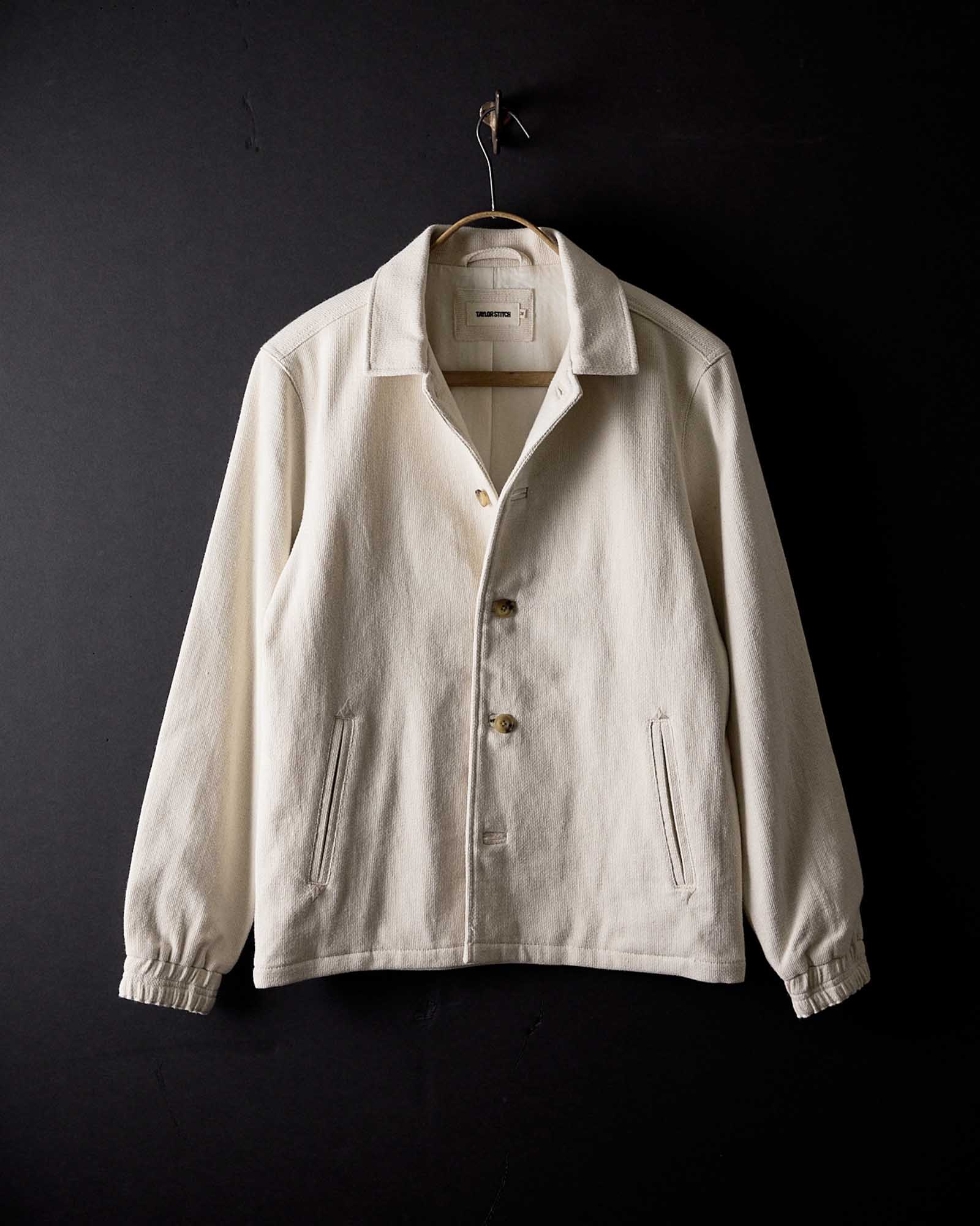 The Crew Jacket | Seeded Natural Sashiko - Echo Market