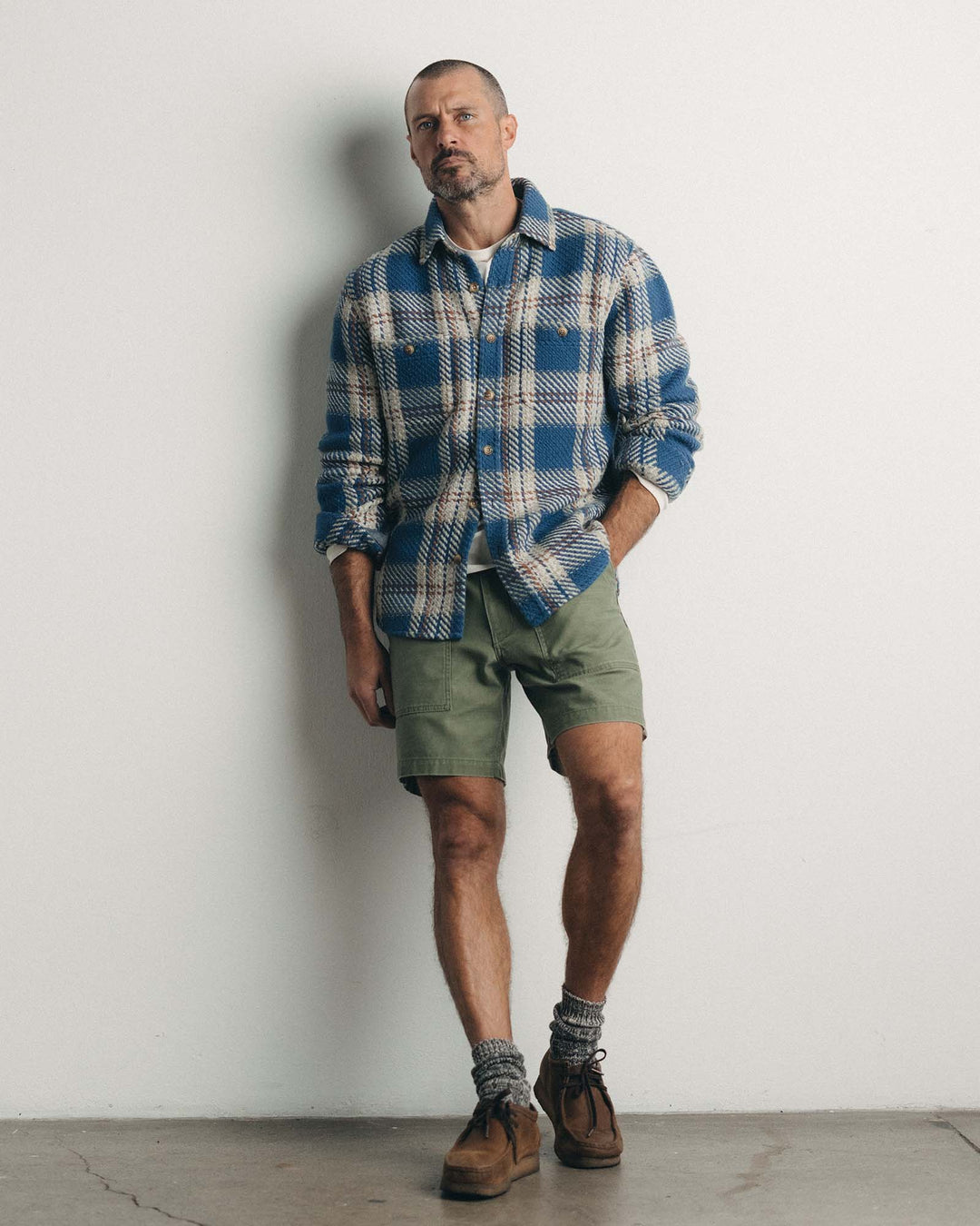 The Cutter Overshirt | Ocean Plaid - Echo Market