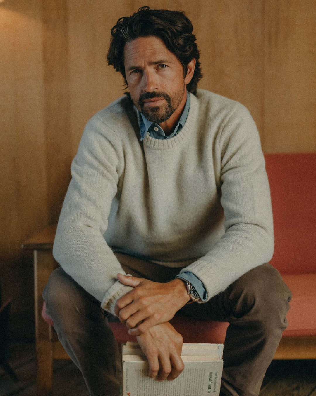 The Eastmoor Sweater | Heather Ivory Wool - Echo Market