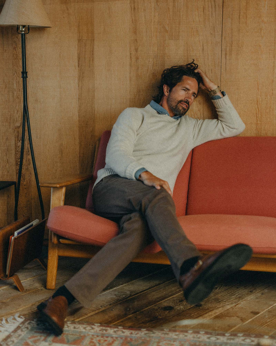 The Eastmoor Sweater | Heather Ivory Wool - Echo Market