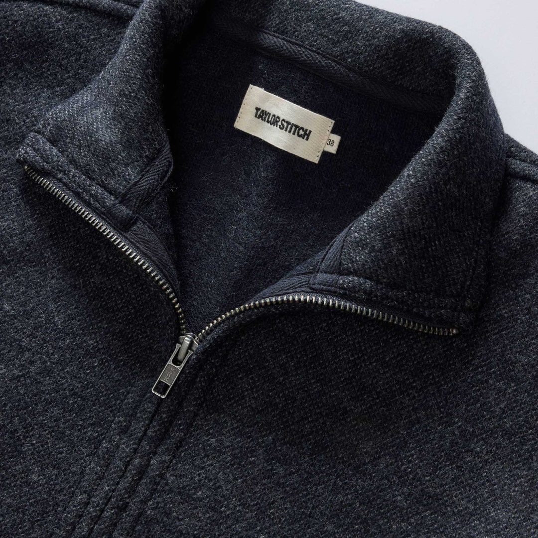 The Evans Jacket | Navy Birdseye Wool - Echo Market