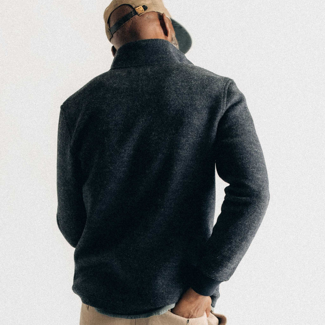 The Evans Jacket | Navy Birdseye Wool - Echo Market