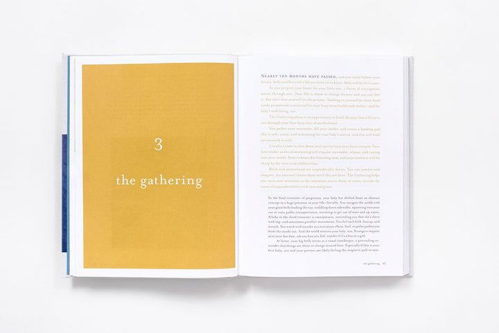 Open book with a yellow page titled &