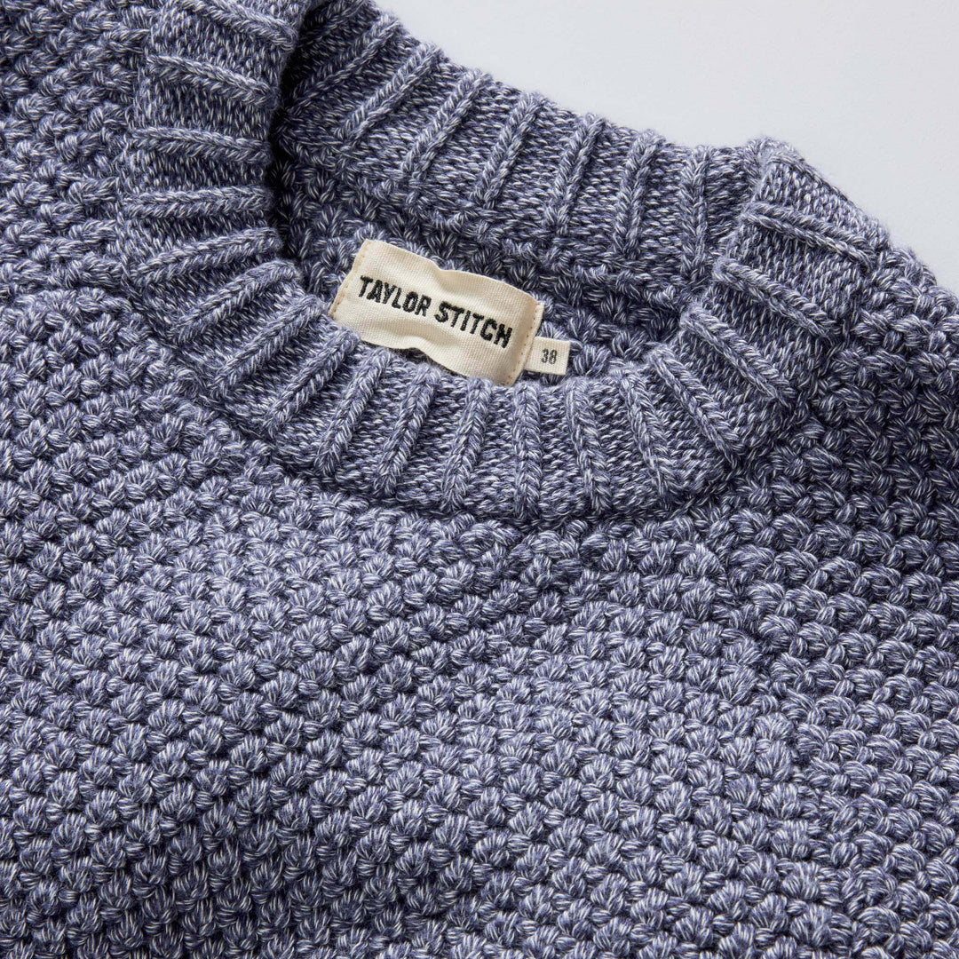 The Fisherman Sweater | Blue Melange - Echo Market