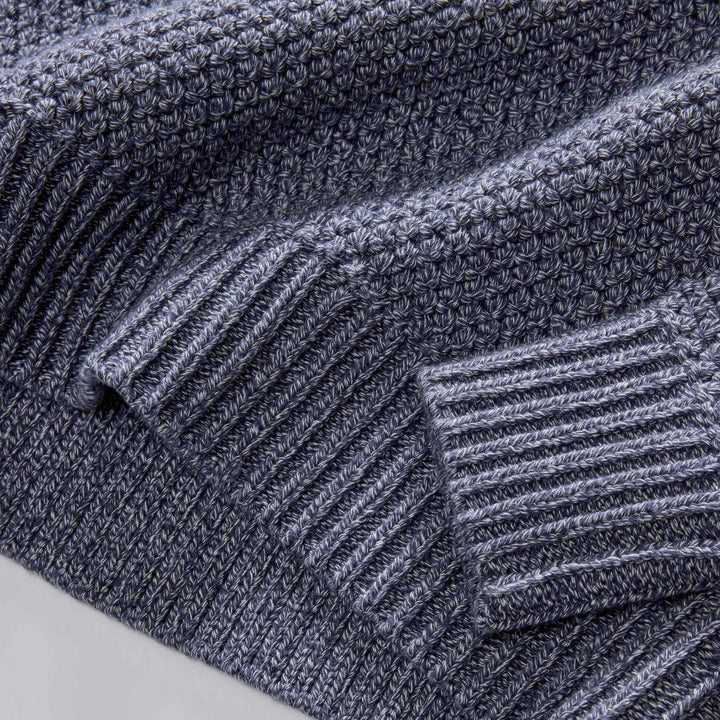 The Fisherman Sweater | Blue Melange - Echo Market