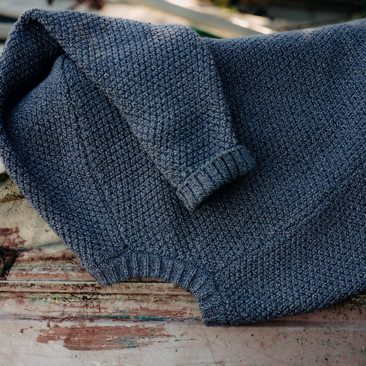 The Fisherman Sweater | Blue Melange - Echo Market