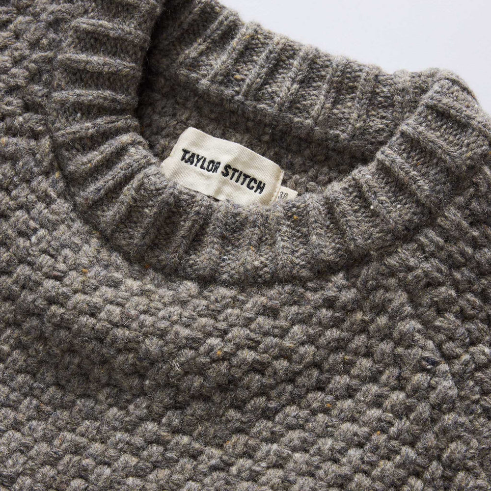 The Fisherman Sweater | Taupe Merino - Echo Market