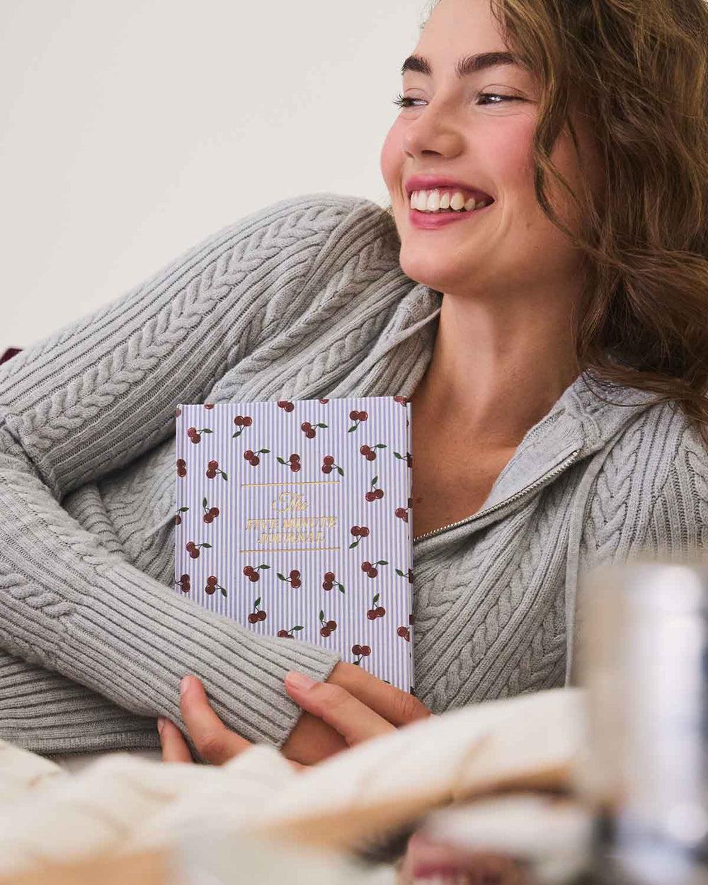 The Five Minute Journal | Cherry Stripe - Echo Market