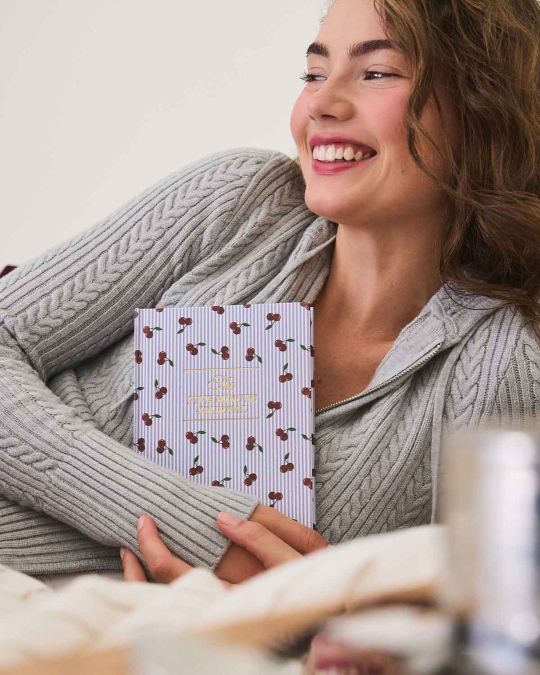 The Five Minute Journal | Cherry Stripe - Echo Market