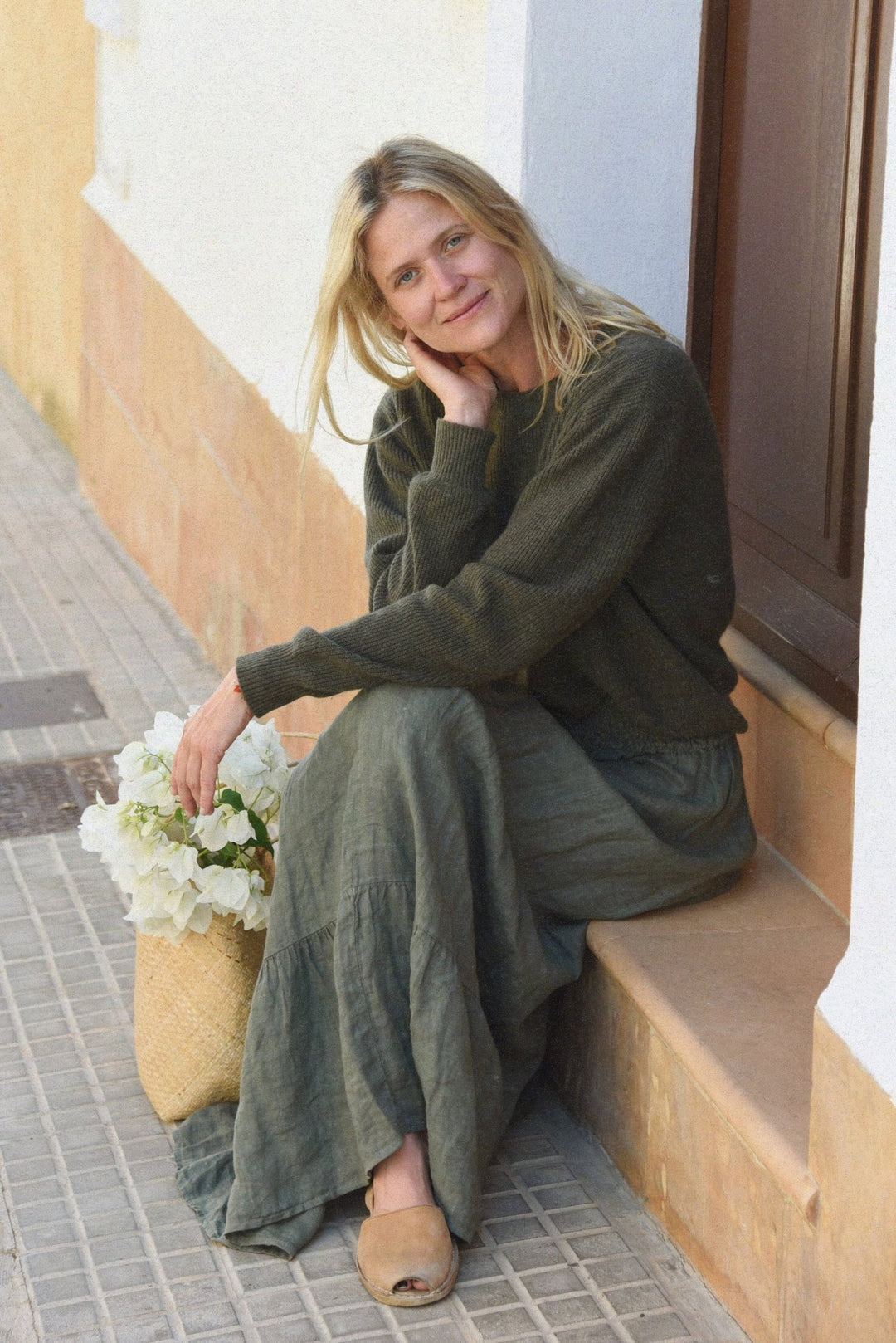 The Florence Linen Skirt | Fern - Echo Market