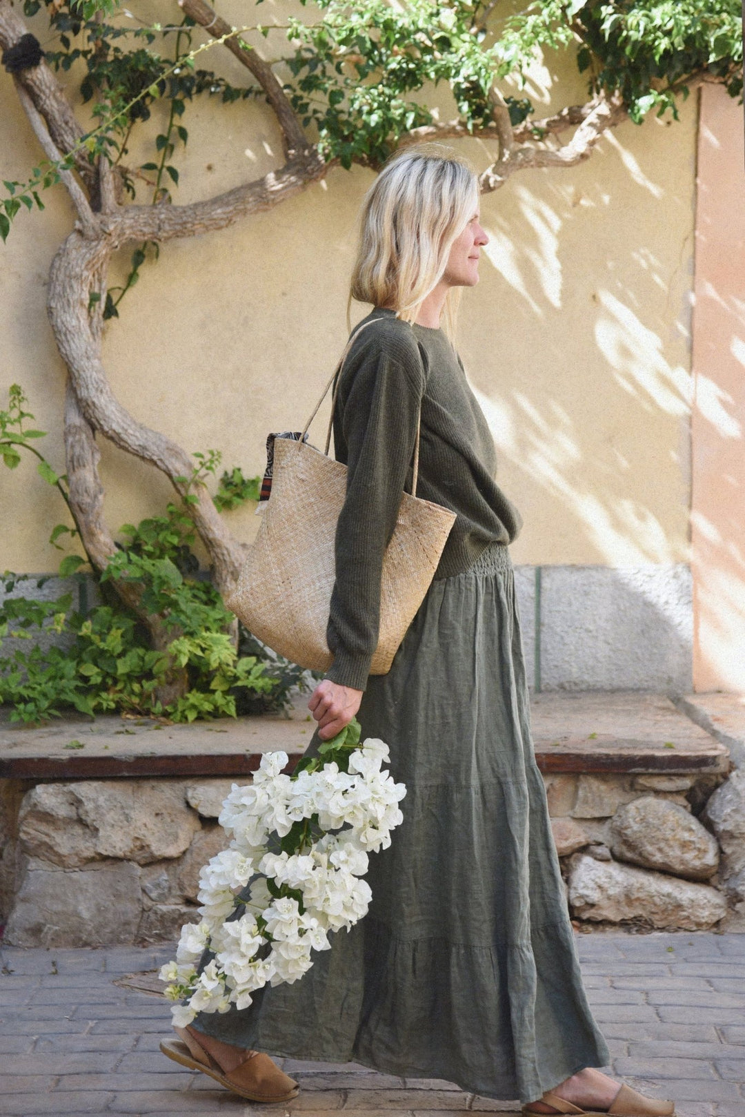 The Florence Linen Skirt | Fern - Echo Market