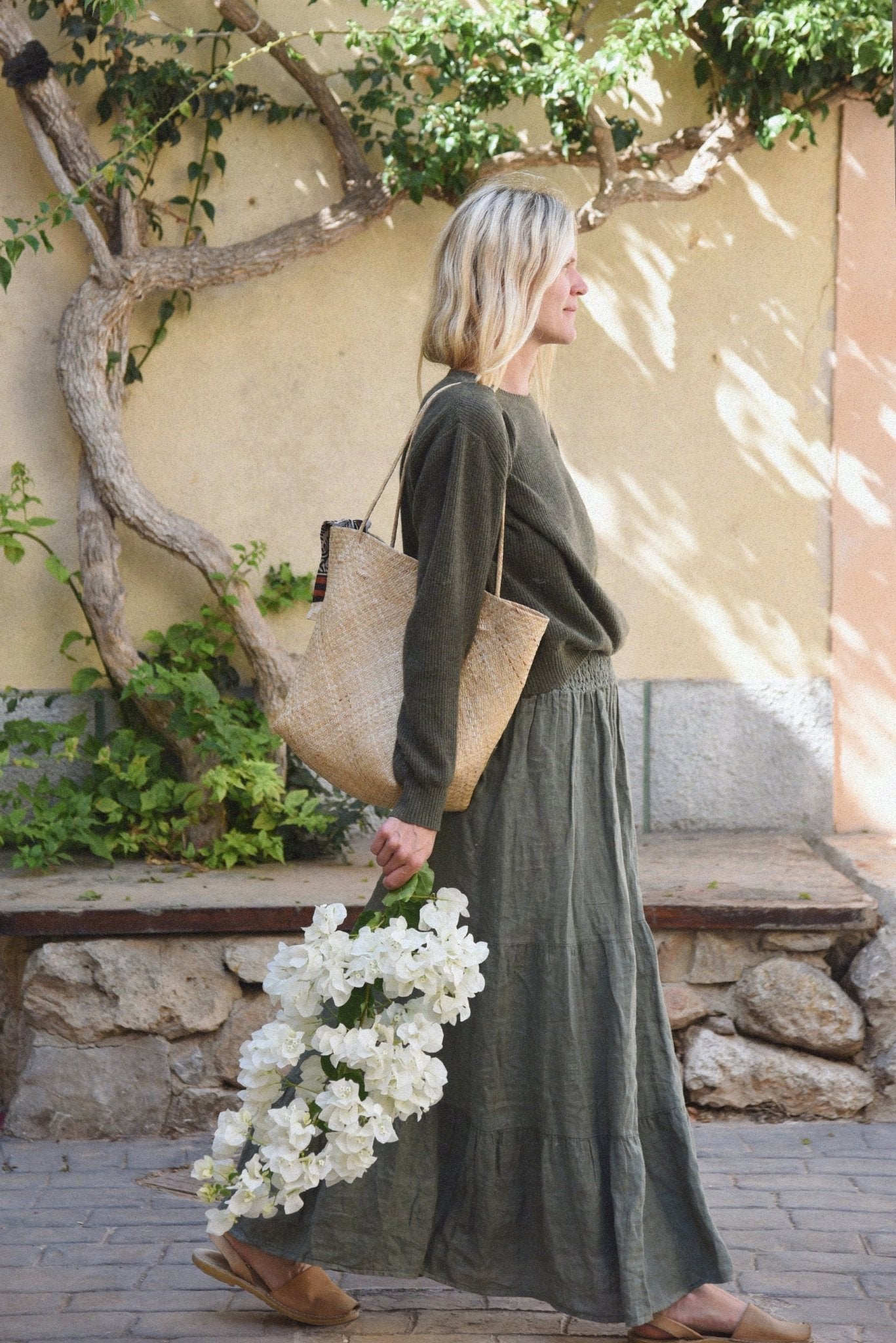 The Florence Linen Skirt | Fern - Echo Market