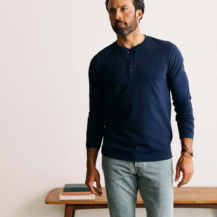 The Heavy Bag Henley | Natural - Echo Market