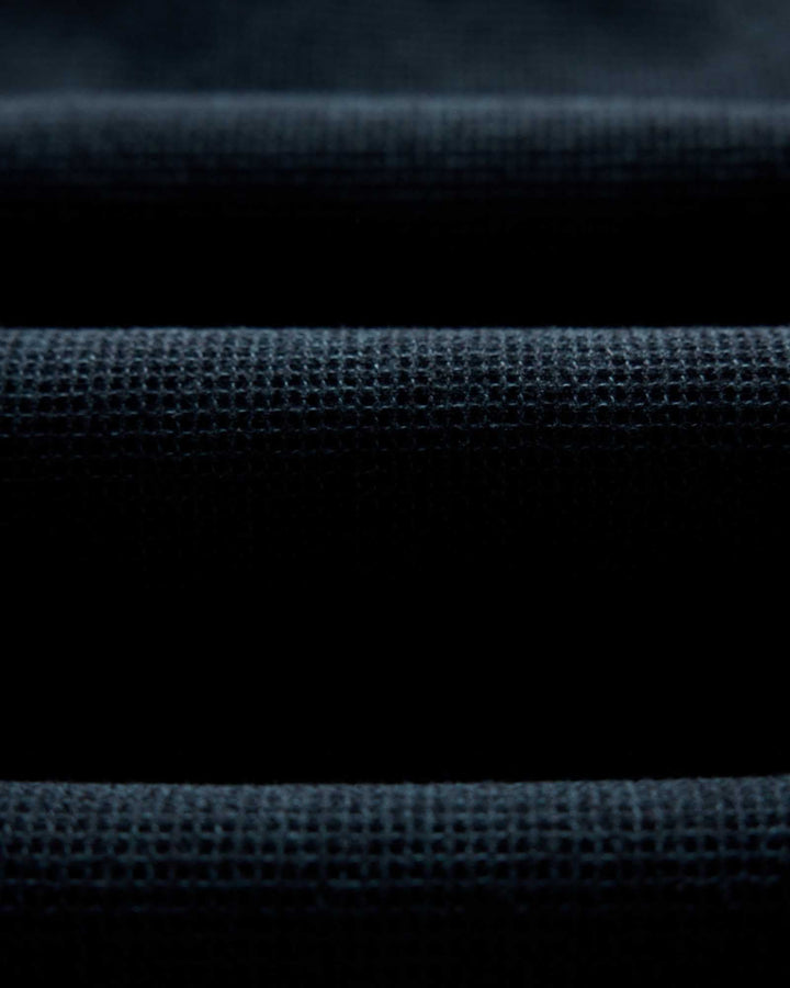 Close-up of The Jack Shirt in Forest Waffle fabric.