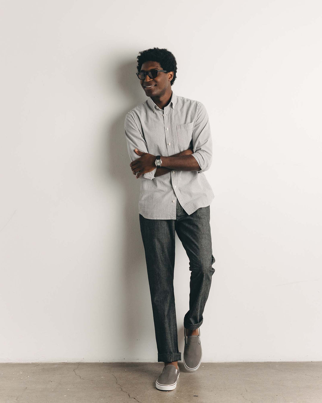 The Jack | Navy Stripe Seersucker - Echo Market
