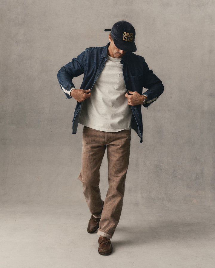 The Jack | Rinsed Indigo Japanese Jacquard Dot - Echo Market