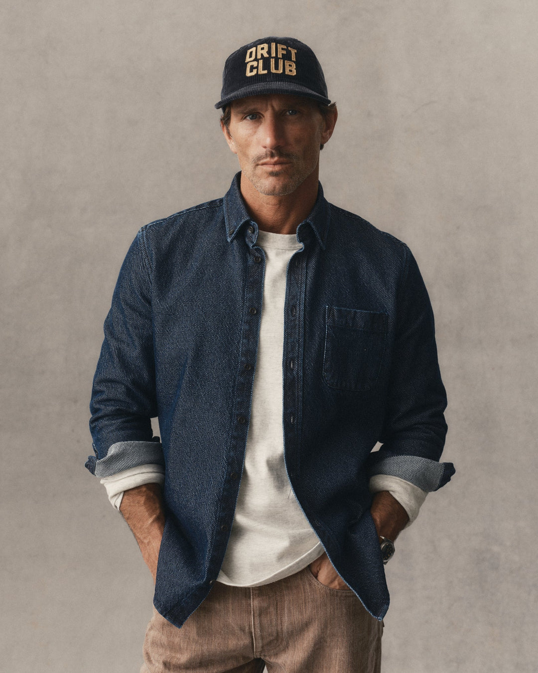 The Jack | Rinsed Indigo Japanese Jacquard Dot - Echo Market