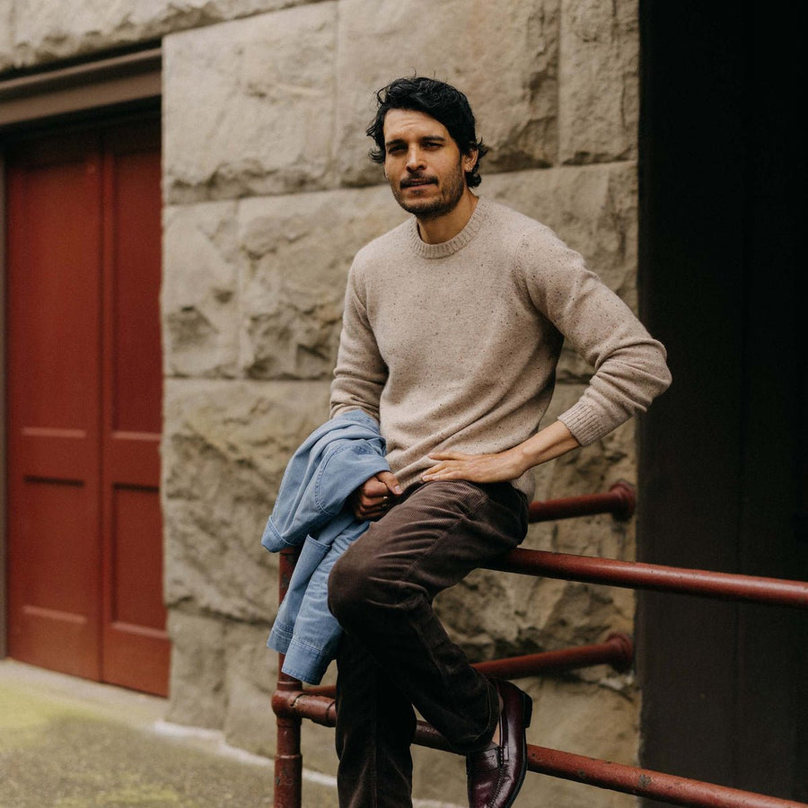 The Lodge Sweater | Sand Donegal - Echo Market