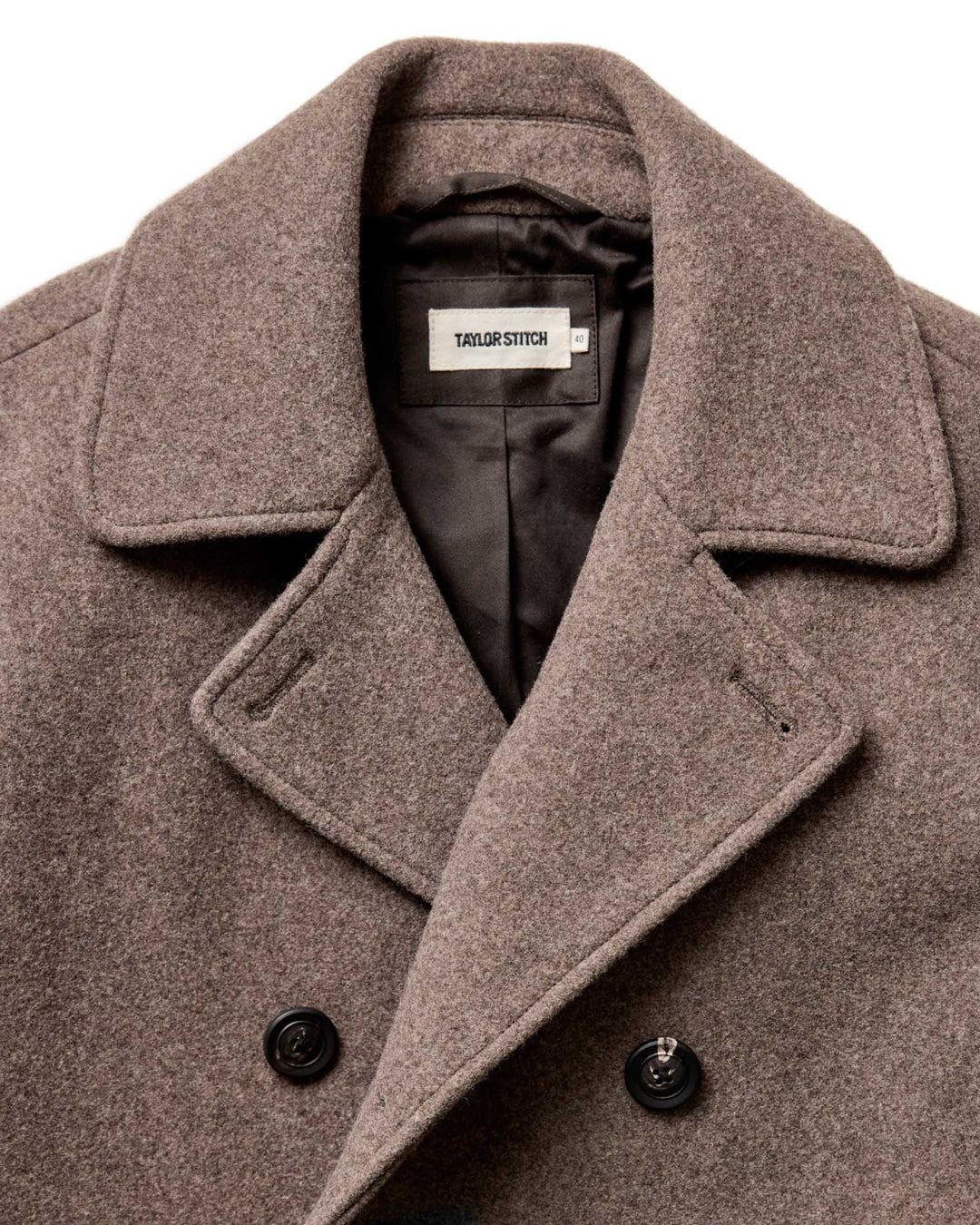 The Mariner Coat | Sable Melton Wool - Echo Market