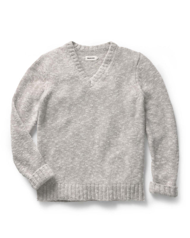 The Match V - Neck Sweater | Sable Merino Slub - Echo Market