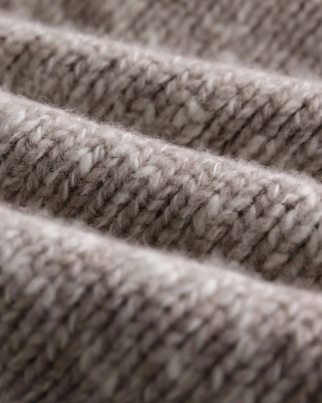 The Match V - Neck Sweater | Sable Merino Slub - Echo Market