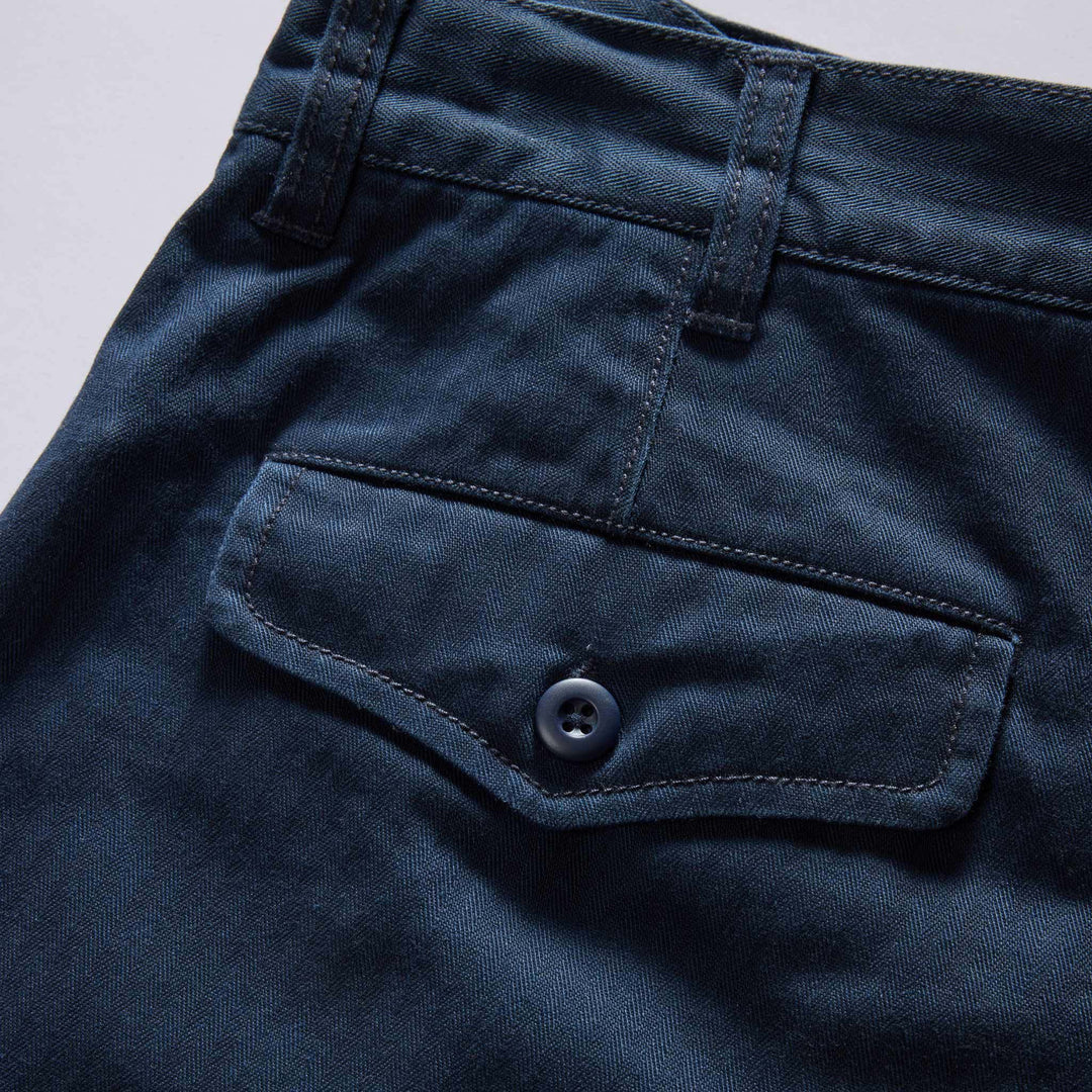 The Matlow Short | Dark Navy Herringbone - Echo Market