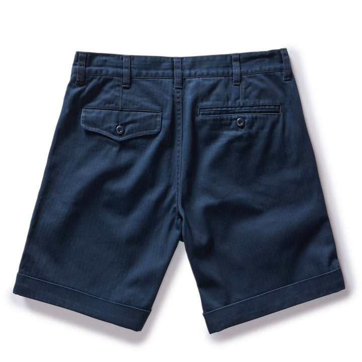 The Matlow Short | Dark Navy Herringbone - Echo Market